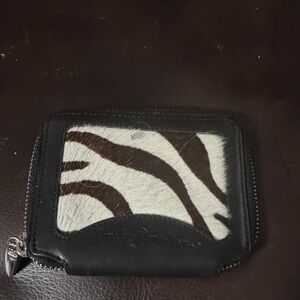 Harley Davidson Zebra Print Leather Wallet